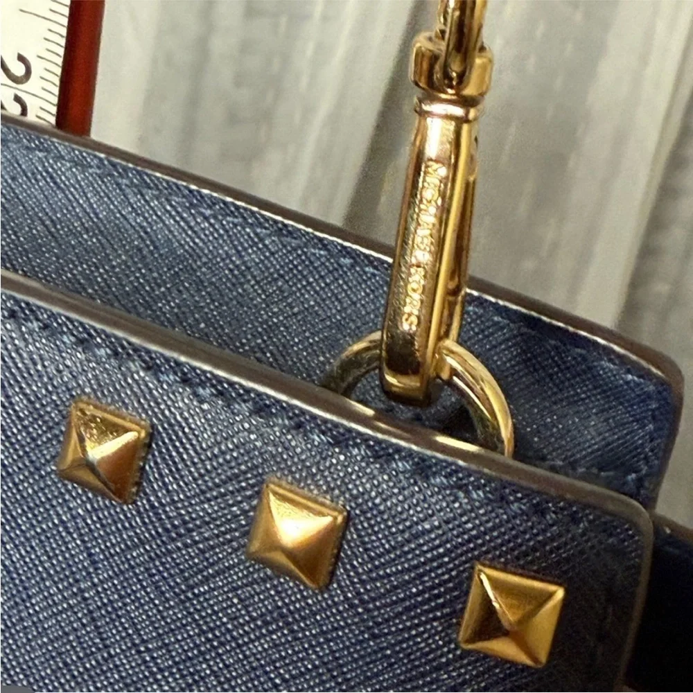 Michael Kors Navy Blue Studded Women's Bag EUC